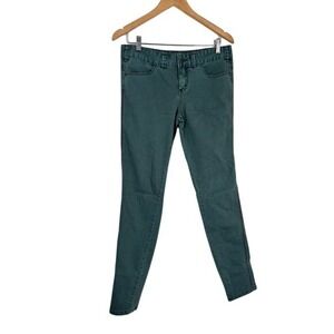Free‎ People Skinny Jeans Womens Size 29 W Low Rise Teal Denim